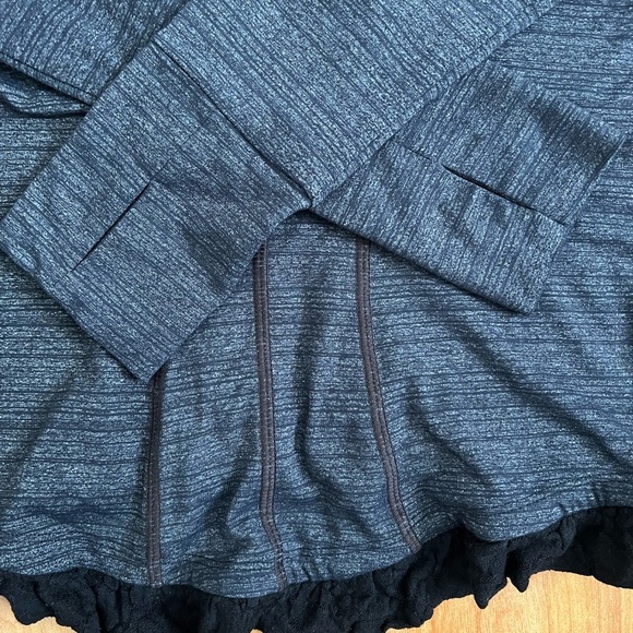 Anthropologie Pure + Good Front Zip Women's Gray Zip-Up Jacket sz S - Picture 3 of 10